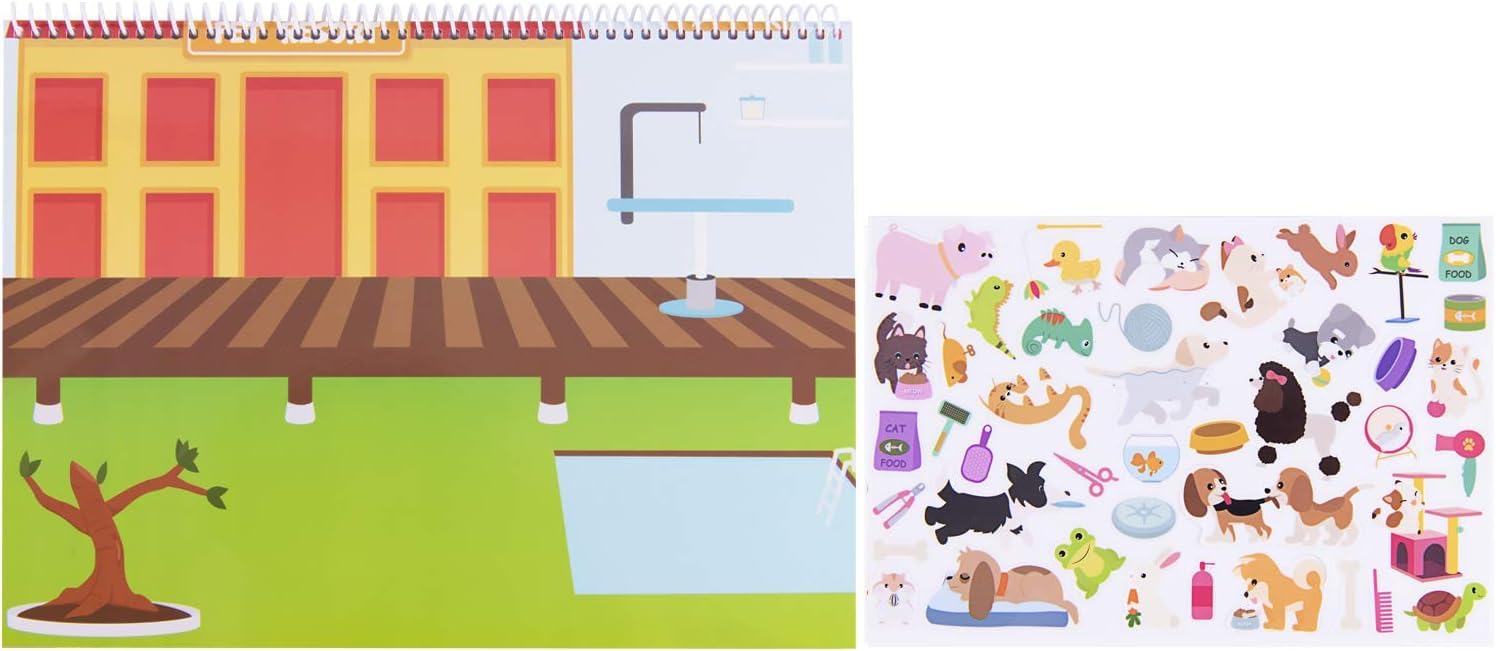 Giggles and Pebbles educational sticker set sparks storytelling and imagination.