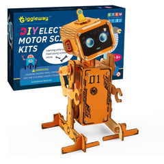 Giggleway voice-controlled robot kit for kids, showing interactive command features.