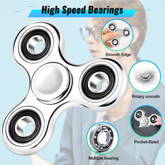 Gigilli fidget spinner side view in motion shows balance and speed
