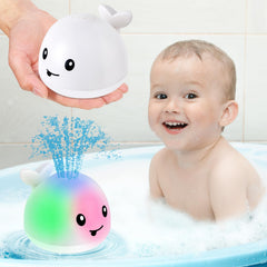 Gigilli baby bath toy whale with light-up feature for engaging bath time play