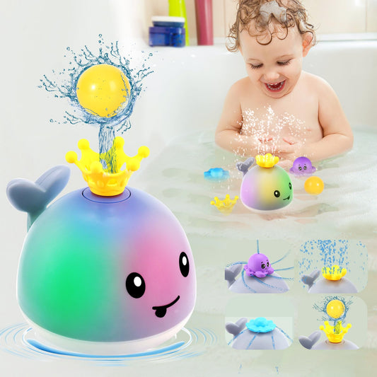 Gigilli whale light-up bath toy captivates toddlers during bath time