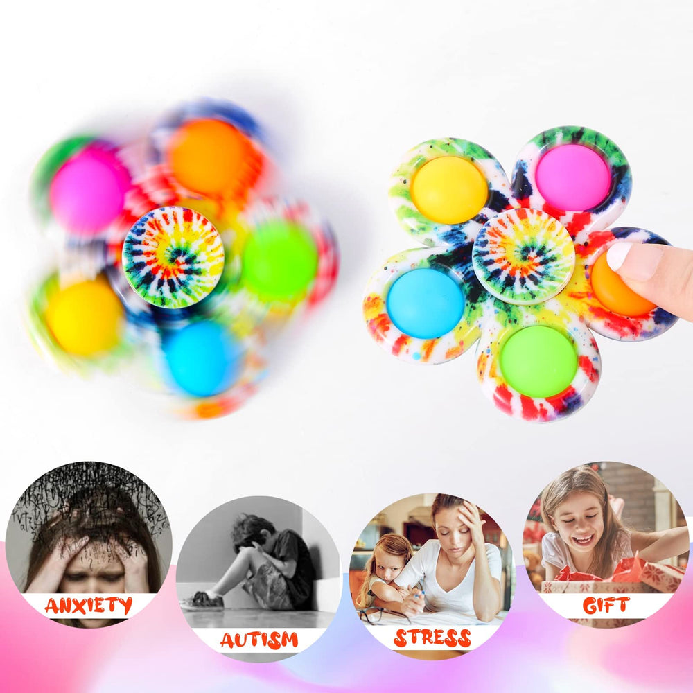 Gigilli fidget spinners pop pack portable size ideal for classroom and travel