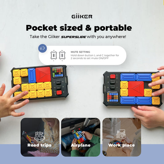 GiiKER Super Slide portable handheld console ideal for travel on long trips