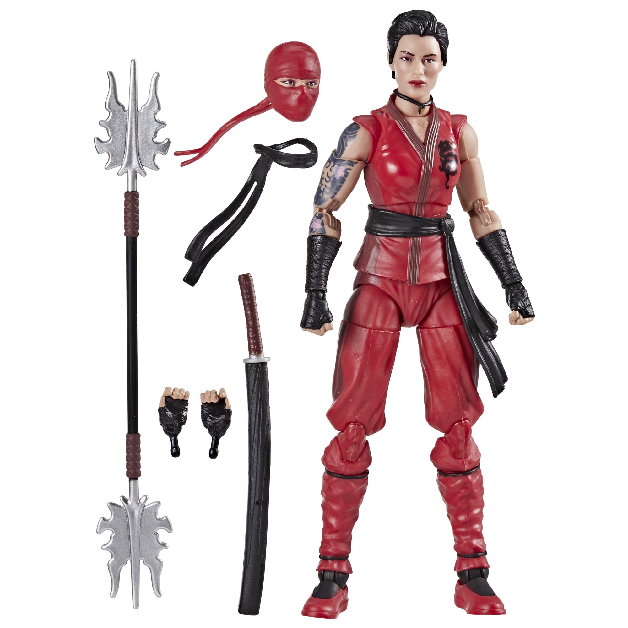 G.I. Joe Classified Kim Jinx Arashikage figure front view for display-ready poseability