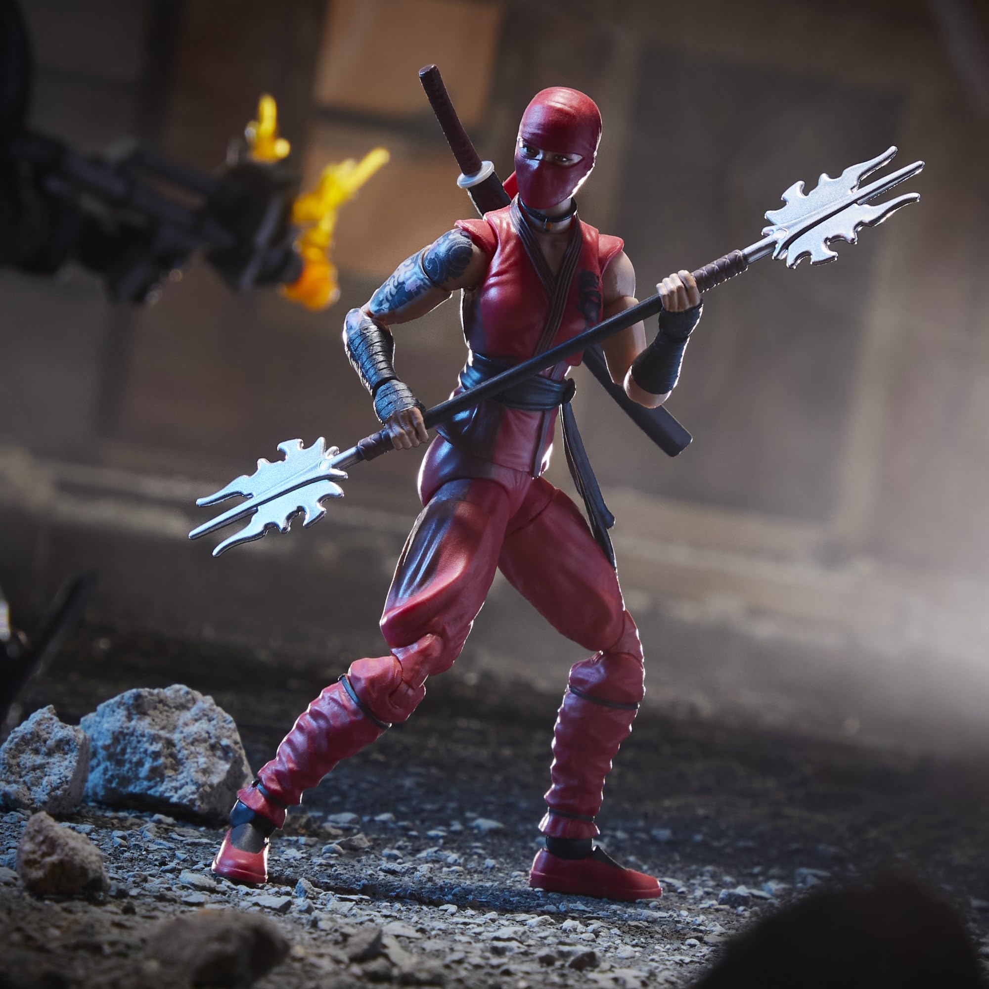 Naginata spear accessory adds dramatic ninja action