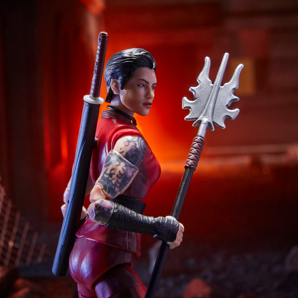 Windowed packaging highlights figure, accessories, and original artwork