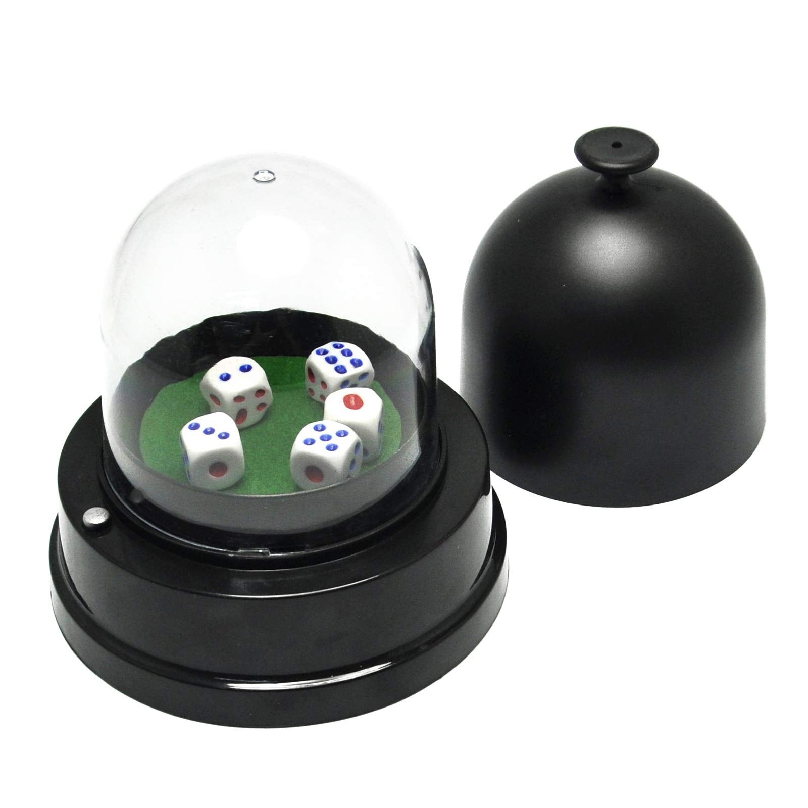 Gikfun automatic dice roller cup with five dice for family game nights.