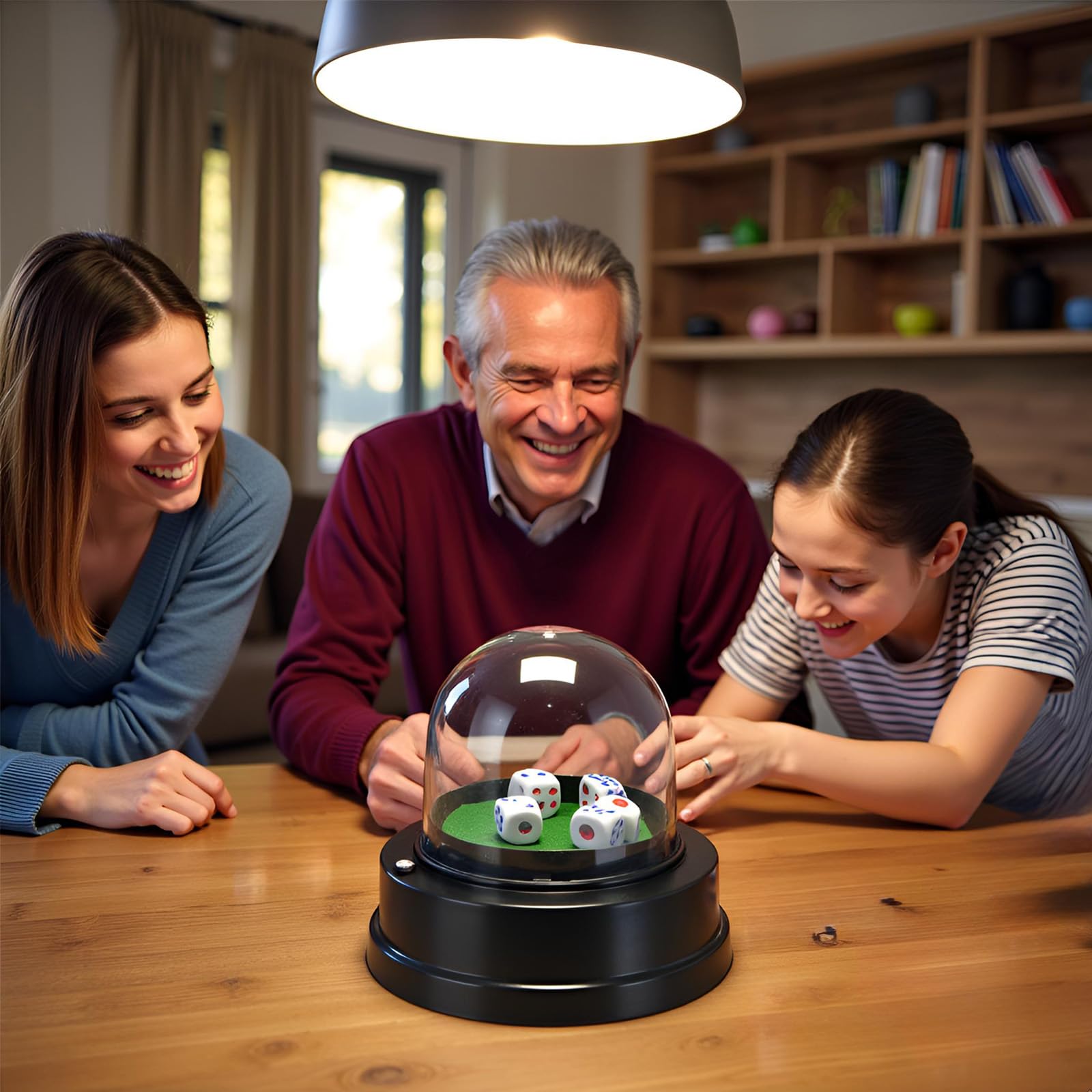Gikfun compact dimensions 10.6 cm base and 11.4 cm height for tabletop play.