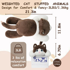 GILFWM weighted cat inner belly beads detail supports easy cleaning.