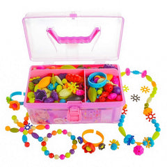 GILI Pop Beads packaging shows colorful pieces for DIY jewelry projects.