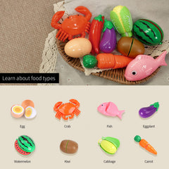 GILOBABY kid-friendly utensils for pretend play, helping toddlers improve grasp and hand-eye coordination.