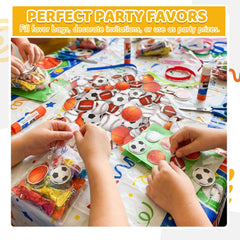 Gilprop foam volleyball sticker for party favors and art projects, vibrant prints.