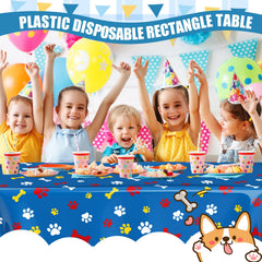 Gilprop pet-themed rectangle table cover creates festive dining with pets