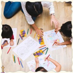 Gilprop portable coloring book set ideal for outdoor crafts and travel.