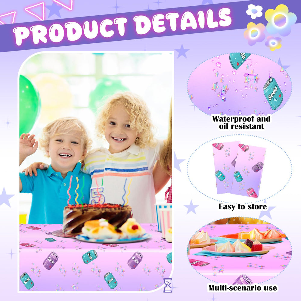 Gilprop kid-friendly party table cover resists spills for carefree dining experiences