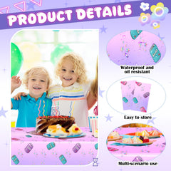 Gilprop kid-friendly party table cover resists spills for carefree dining experiences