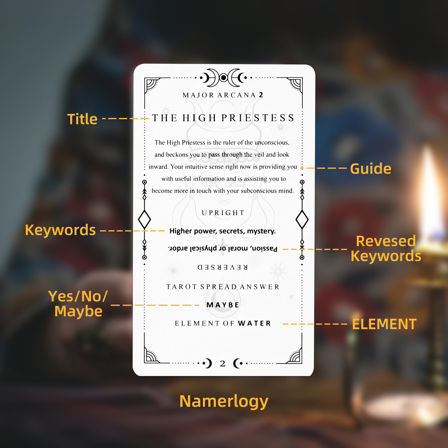 Gincevhy beginner guidebook tarot set offers straightforward interpretations.