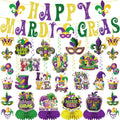 GINFTBRZGV happy banner for festive Mardi Gras photo backdrop.