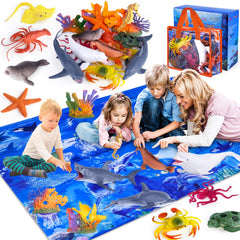 GINMIC Ocean Animals Playset Shark for imaginative play with realistic details