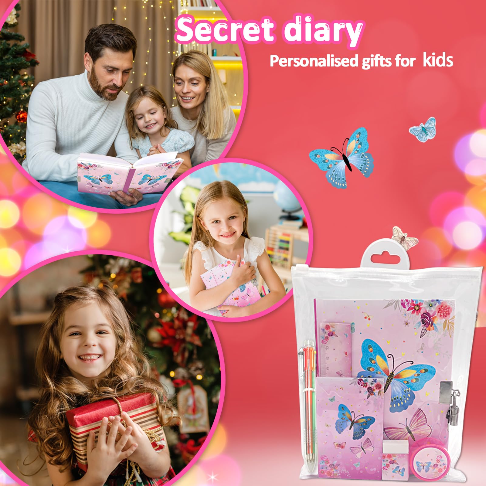 GINMLYDA complete girls diary gift set for creative writing and memories.