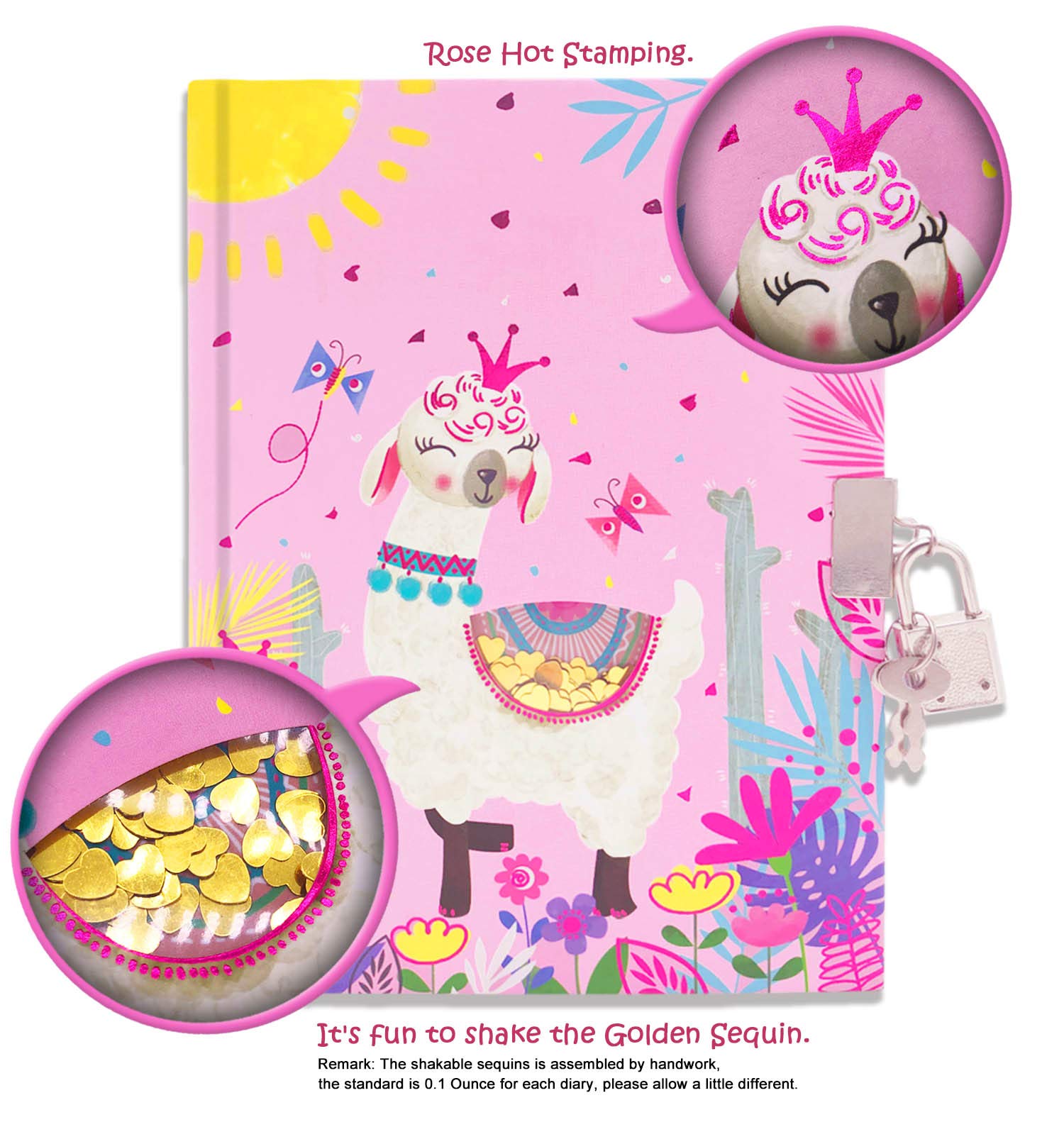 GINMLYDA Diary with two keys helps kids protect private thoughts.