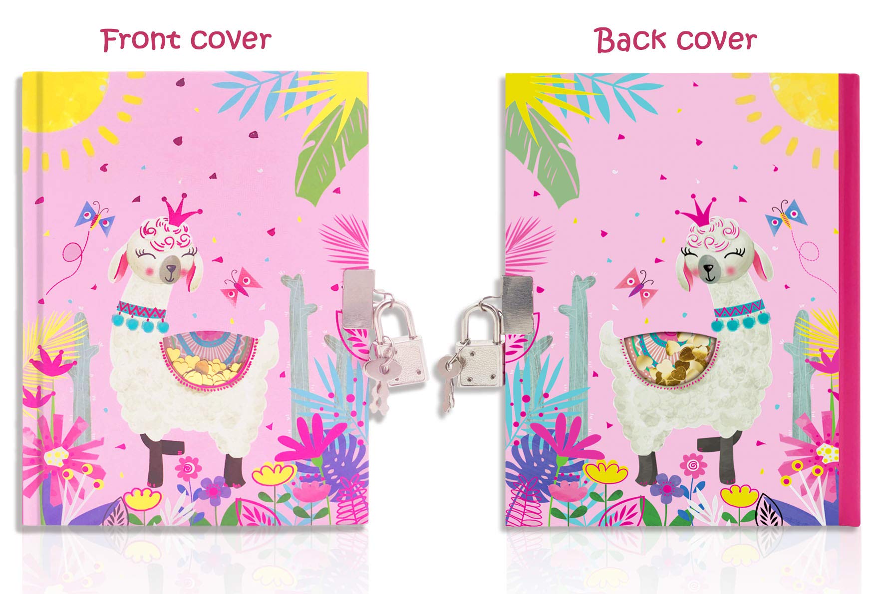 GINMLYDA Durable hardcover with included keys ensures privacy and durability.