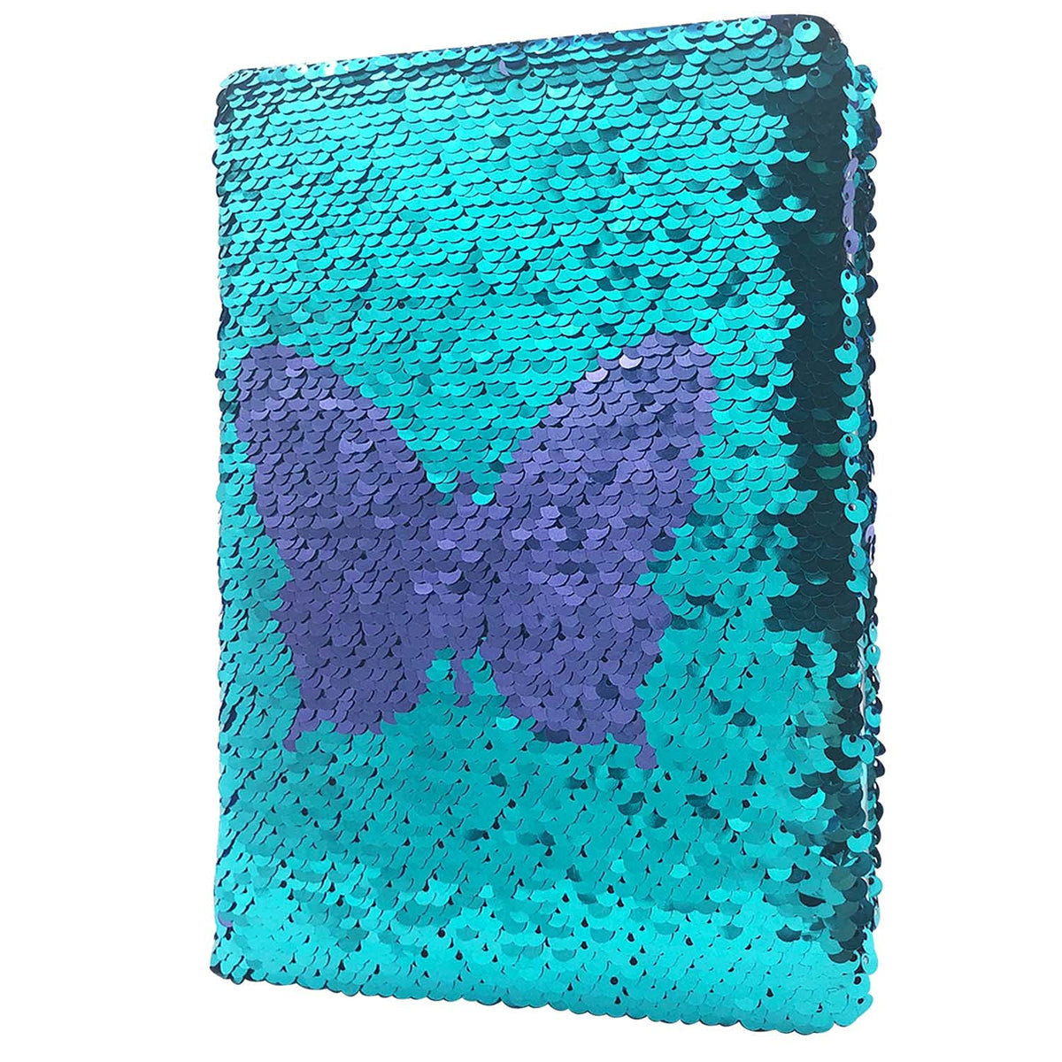 GINMLYDA sequin girls journal with butterfly flip cover for easy doodling and writing