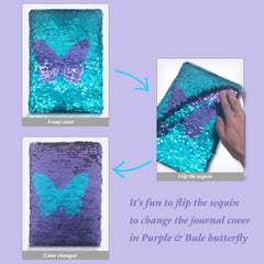 GINMLYDA diary with durable sewn binding that lies flat for doodling