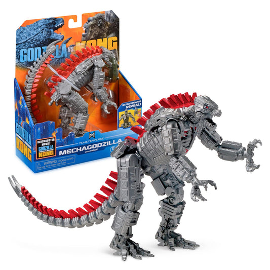 Giochi Preziosi MechaGodzilla front view with posable joints for dynamic display