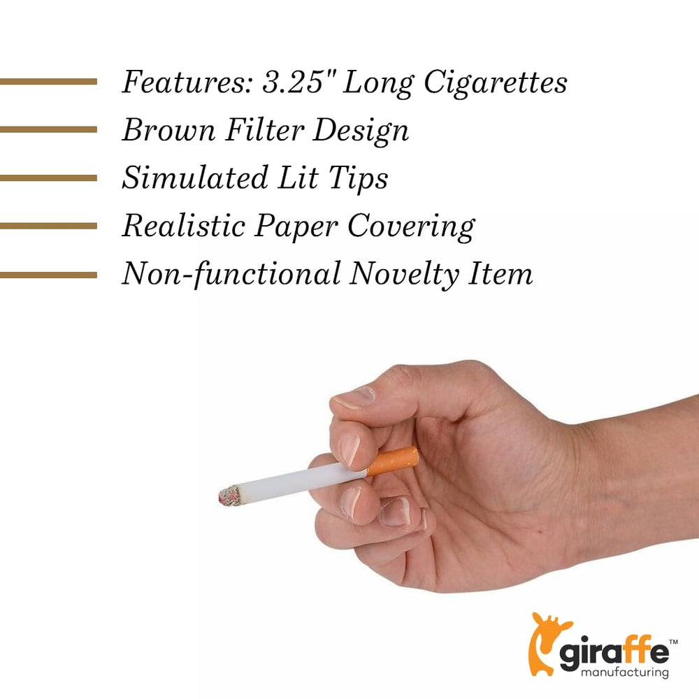 Giraffe Manufacturing costume cigarettes ideal for actors during performances.