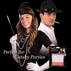 Giraffe Manufacturing lightweight plastic cigarettes for display props and playful pranks.