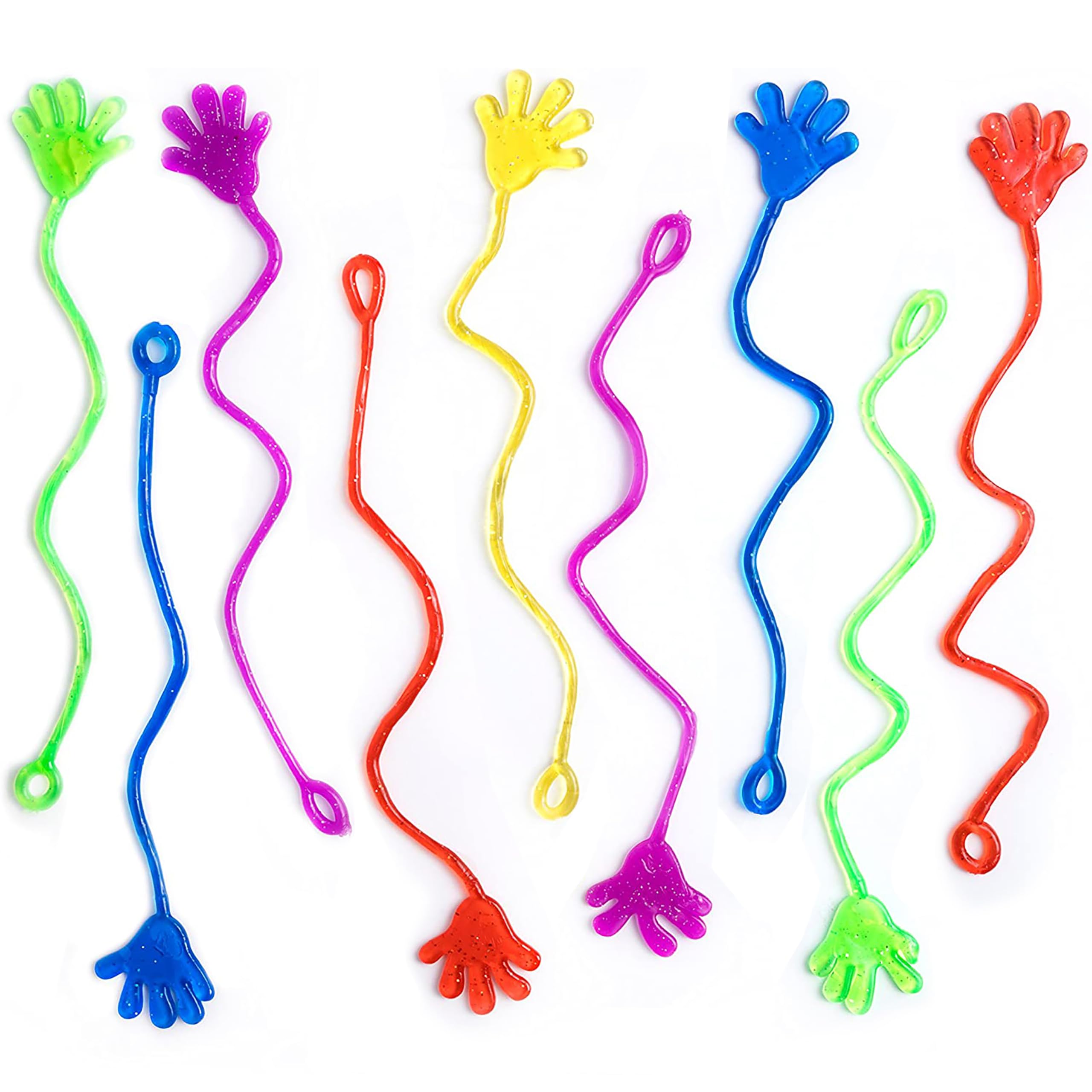 Giraffe Manufacturing sticky hands kids playset for 8-12 party activities and rewards.