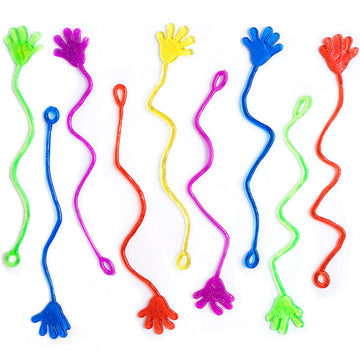 Giraffe Manufacturing sticky hands kids playset for 8-12 party activities and rewards.