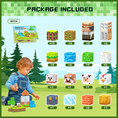Girigi animals figures magnet blocks — fosters social play and cooperative building