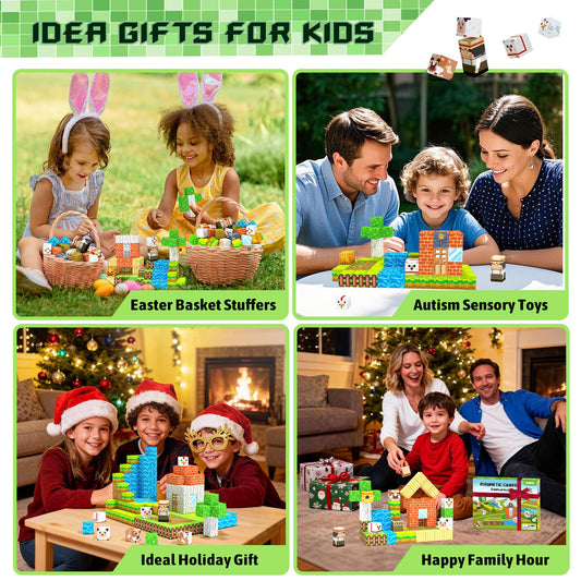 Girigi farmer figurine magnet blocks — supports role-play and fine motor practice