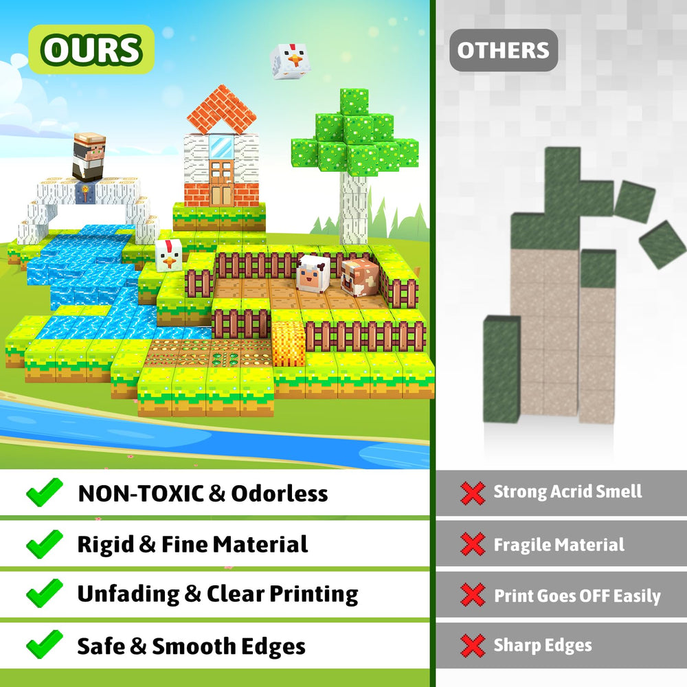 Girigi torches design blocks — adds details for realistic farm scenes