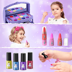 GirlsHome Kids Makeup Set trapezoidal box design stands out