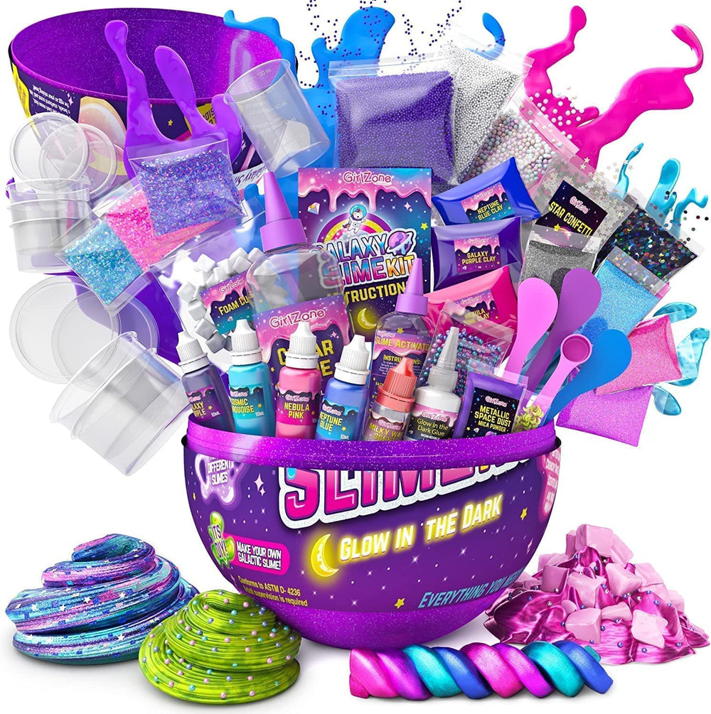 GirlZone Galaxy Slime Kit packaging ready for gifting and creative play.