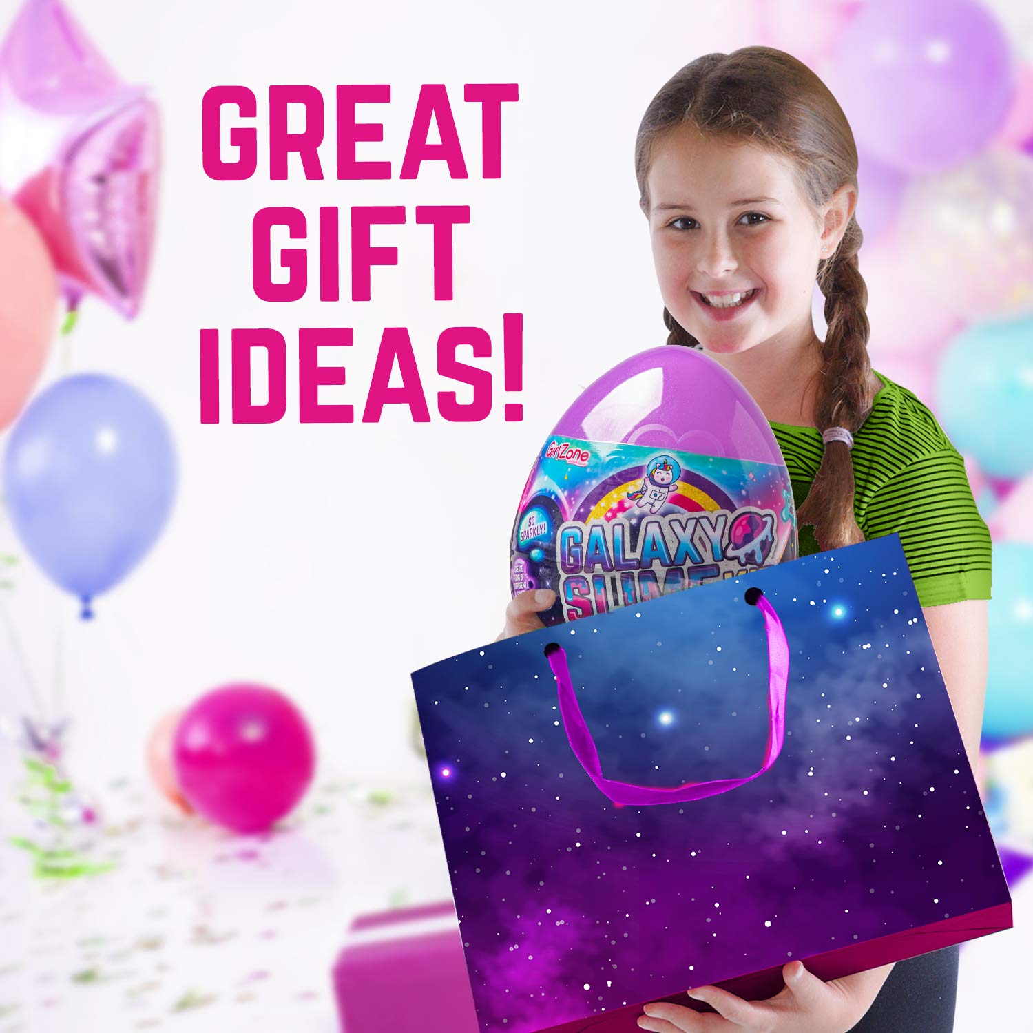 GirlZone Galaxy Slime Kit promotes imaginative crafting and sensory play.