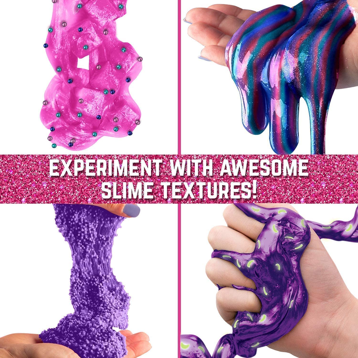 Portable egg base doubles as a compact on-the-go slime bowl.