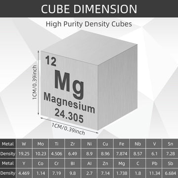Gisafai aluminum cube 0-39in lightweight display with tactile learning.