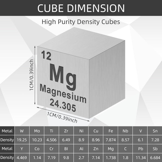Gisafai aluminum cube 0-39in lightweight display with tactile learning.
