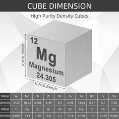 Gisafai aluminum cube 0-39in lightweight display with tactile learning.