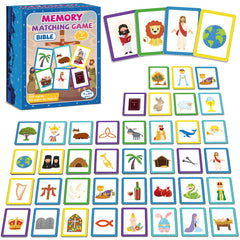 gisgfim Bible memory cards 100-pcs with colorful visuals for story recall