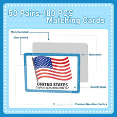 Cards measure 6 by 8 cm for small hands