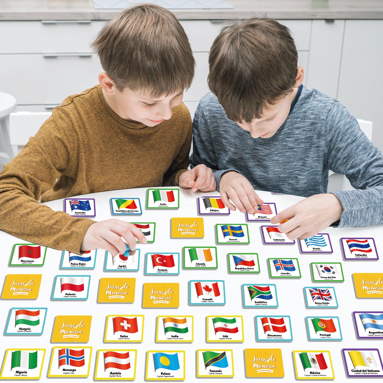 gisgfim Colorful flags design, eye-catching aid for world flag learning.