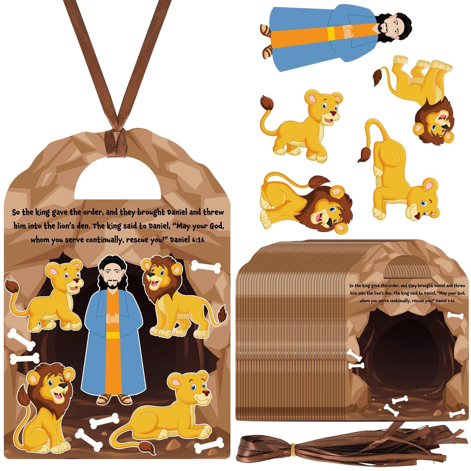 gisgfim Daniel and the Lion's Den craft kit packaging ideal for classroom activities