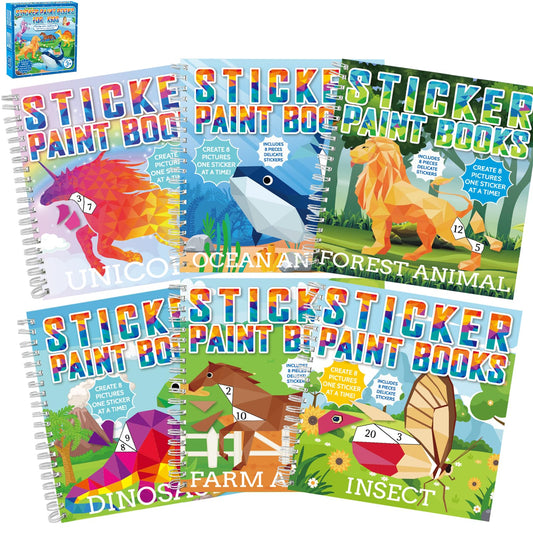 gisgfim dinosaurs sticker book offers hands-on fun for imaginative play and fine motor practice.