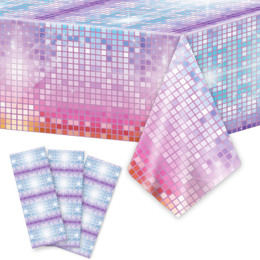 gisgfim disco tablecloth with Las Vegas casino motif, ideal for easy cleanup after dancing.