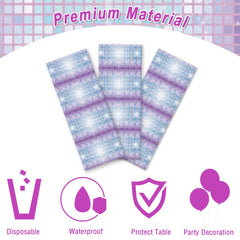 gisgfim disco tablecloth, wrinkle-proof and durable for smooth party setup.